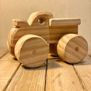 Kid’s monster truck wooden toy.